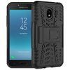 Dual Layer Rugged Tough Case & Stand for Samsung Galaxy J2 Pro (2018) - Black
